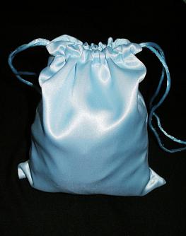 Blue Satin Bags