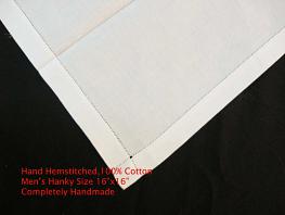 Men's Hand Hemstiched Handkerchiefs